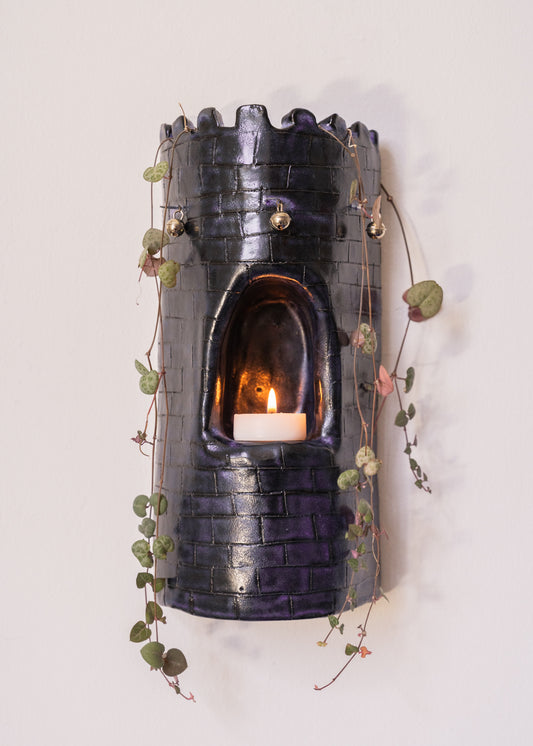The Tower Sconce - Purple