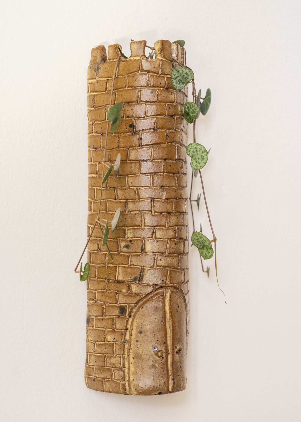 The Tower Wall Vase - Speckled Beige