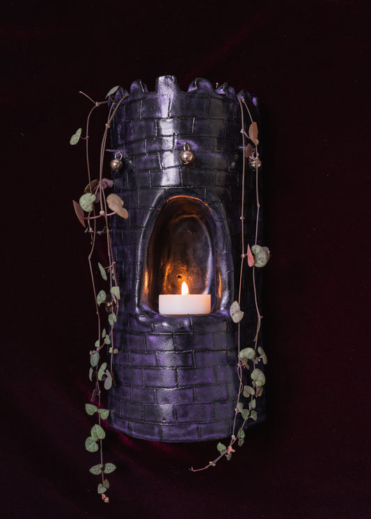 The Tower Sconce - Purple
