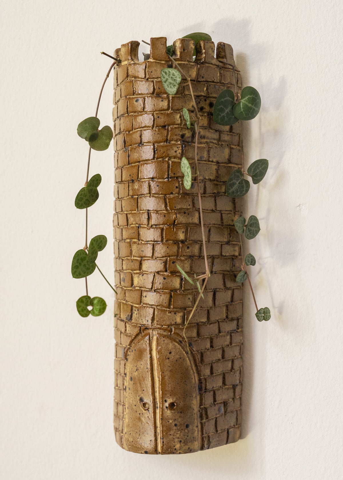 The Tower Wall Vase - Speckled Beige