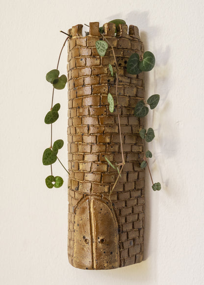 The Tower Wall Vase - Speckled Beige