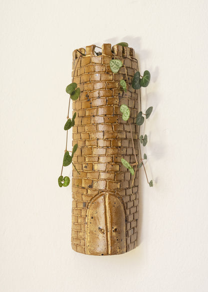 The Tower Wall Vase - Speckled Beige