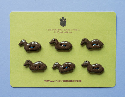 Loon Buttons Ceramic - Earth