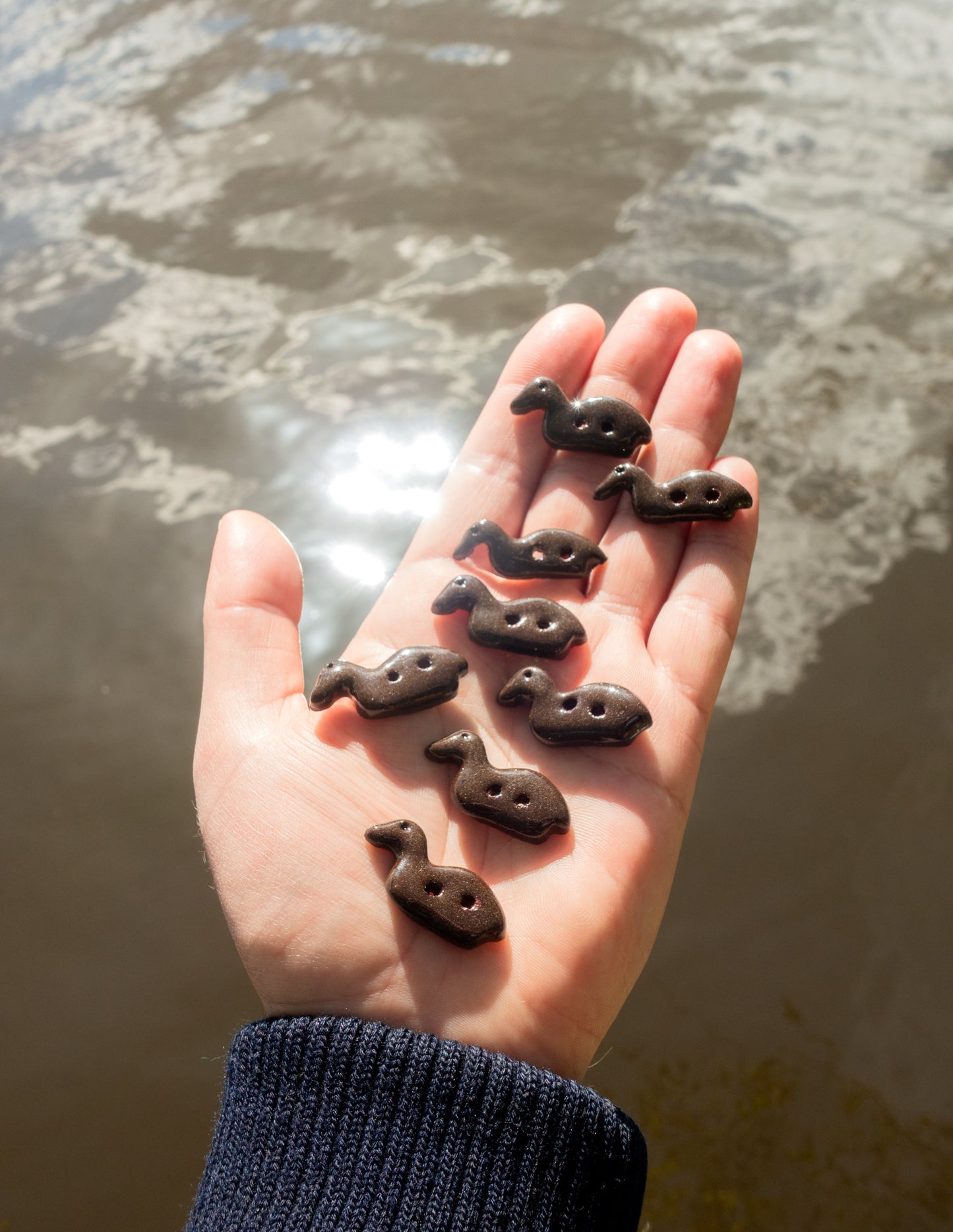 Loon Buttons Ceramic - Earth