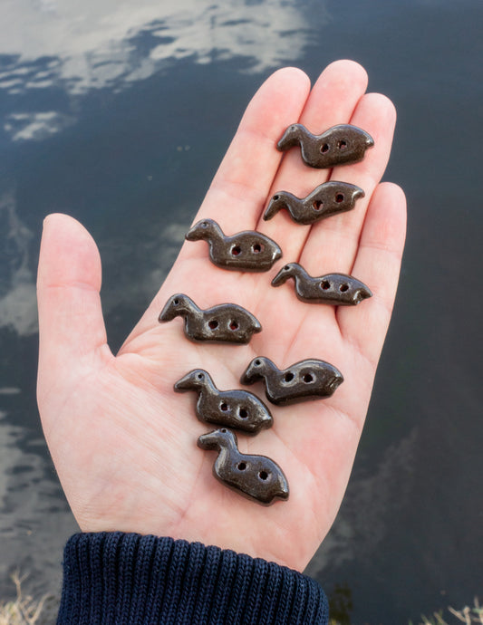 Loon Buttons Ceramic - Earth