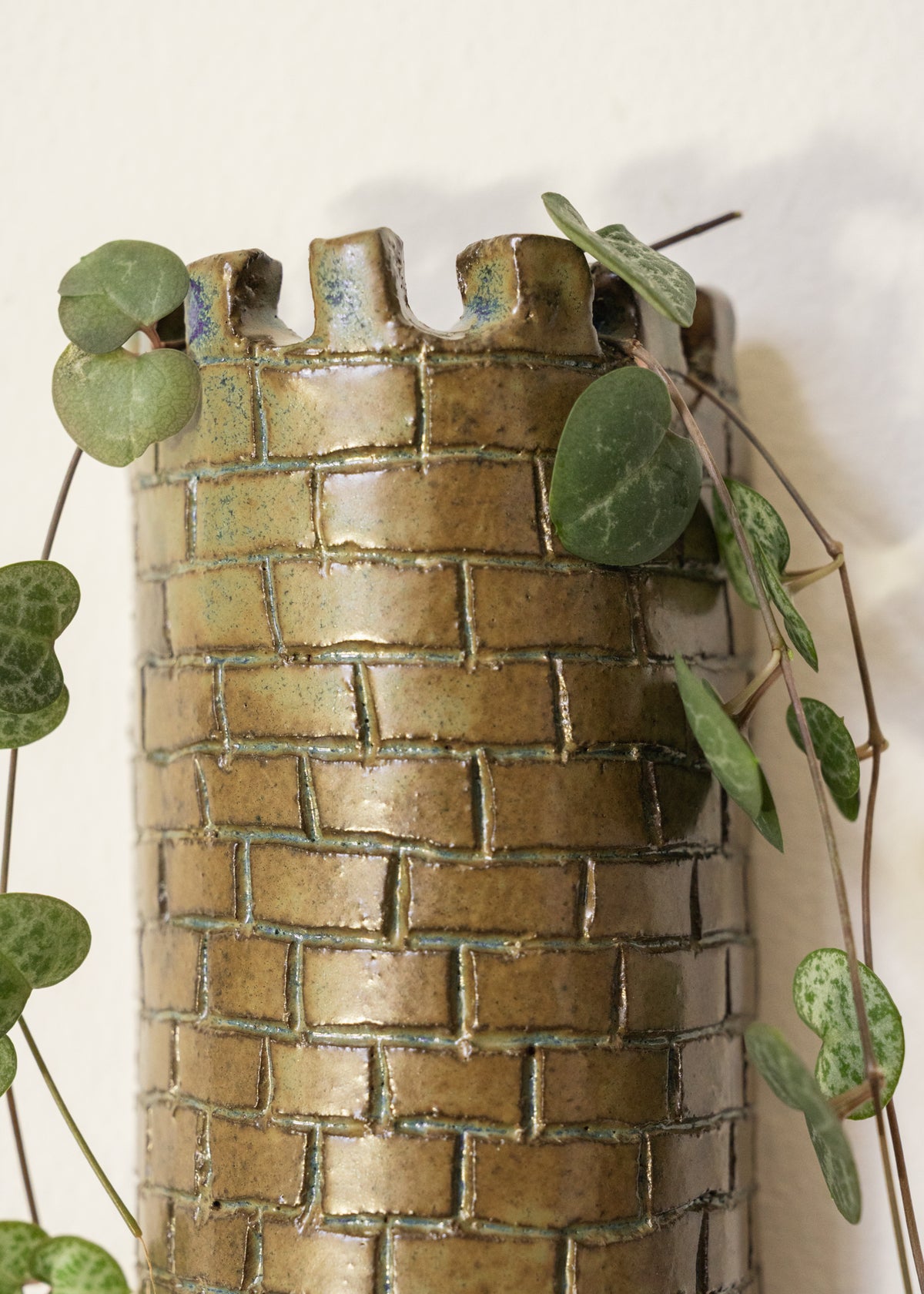 The Tower Wall Vase - Seagreen