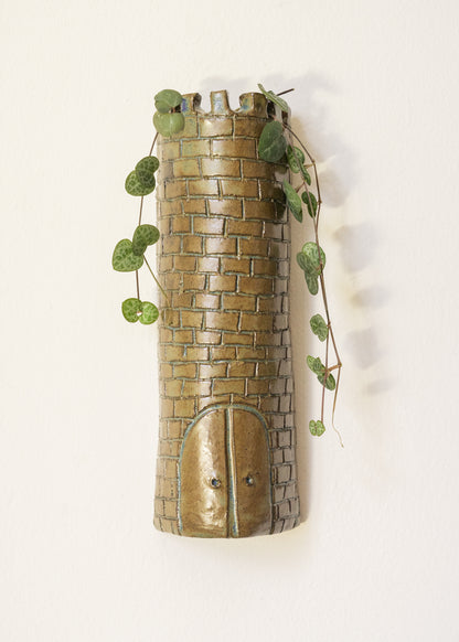 The Tower Wall Vase - Seagreen