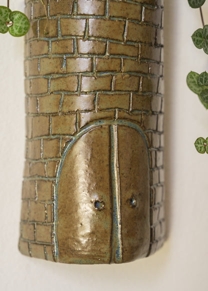 The Tower Wall Vase - Seagreen