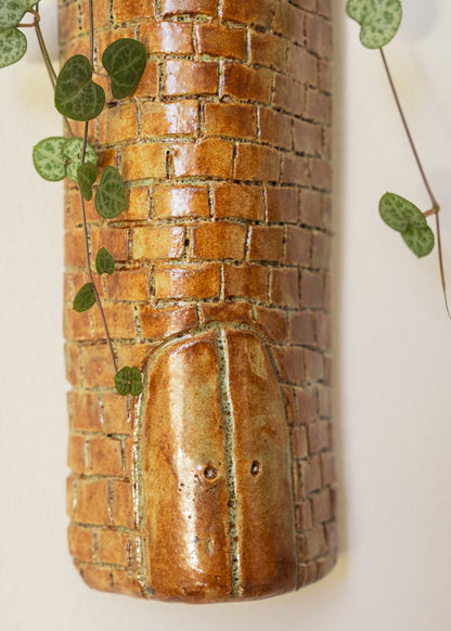 The Tower Wall Vase - Rusty Copper