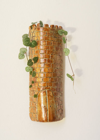 The Tower Wall Vase - Rusty Copper