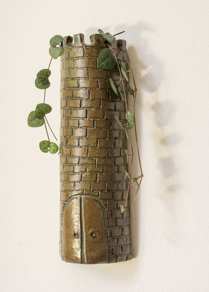 The Tower Wall Vase - Seagreen