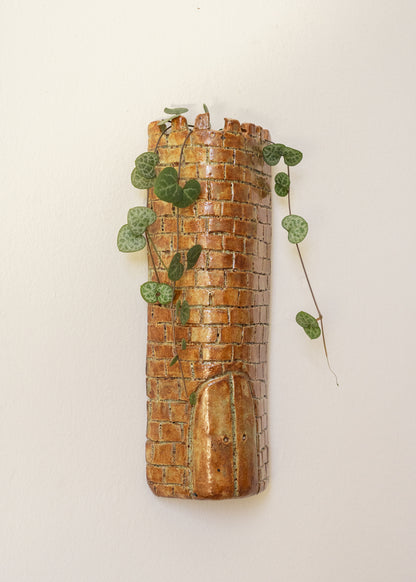 The Tower Wall Vase - Rusty Copper