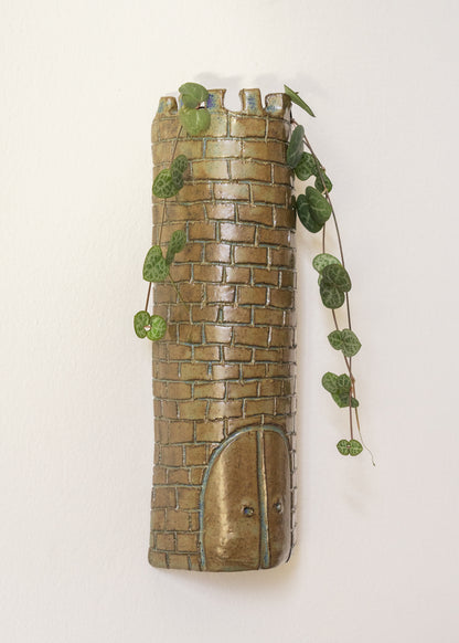 The Tower Wall Vase - Seagreen